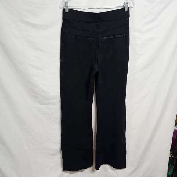 SPANX Wide Leg Pull On Women Pants Size L Black - Picture 3 of 11